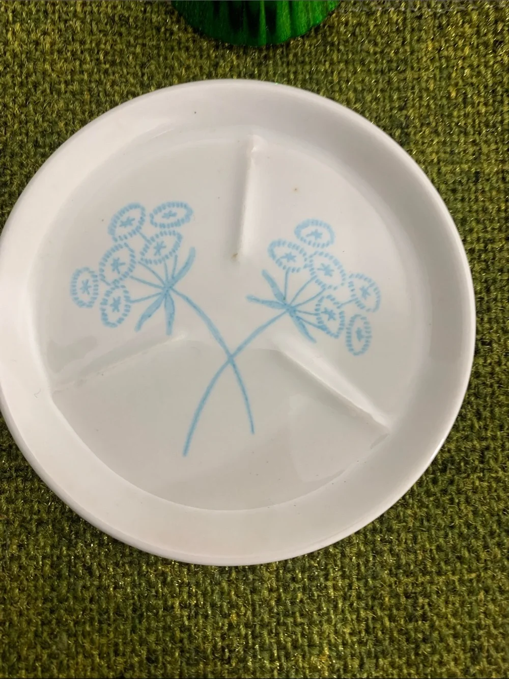 Salt or Spice Dips S/6 Light Blue Floral Accents